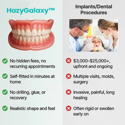 '--🦷 HazyGalaxy™ Custom-Fit Dentures ⏰ ENDS TODAY   75% OFF | Smile with Confidence